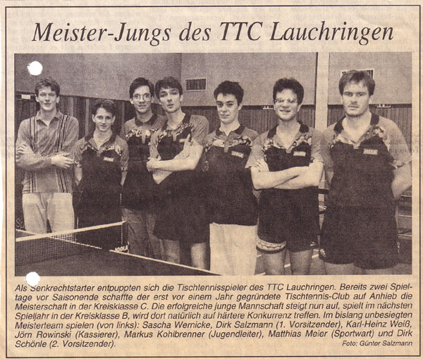 Zeitungsartikel Meister